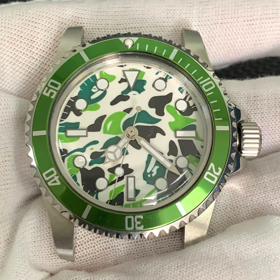 Watch accessories automatic movement assembly NH36 watch head 39.5mm case stainless steel camouflage military sports dome retro
Watch accessories automatic movement assembly NH36 watch head 39.5mm case stainless steel camouflage military sports dome retro