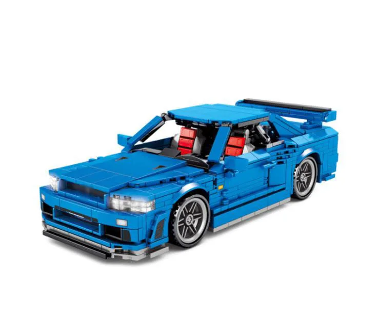 SY BLOCK технический эксперт спортивный автомобиль GTR R34 строительные блоки модель автомобиля кирпичи Обучающие игрушки подарок на день рожден...
SY BLOCK технический эксперт спортивный автомобиль GTR R34 строительные блоки модель автомобиля кирпичи Обучающие игрушки подарок на день рожден...