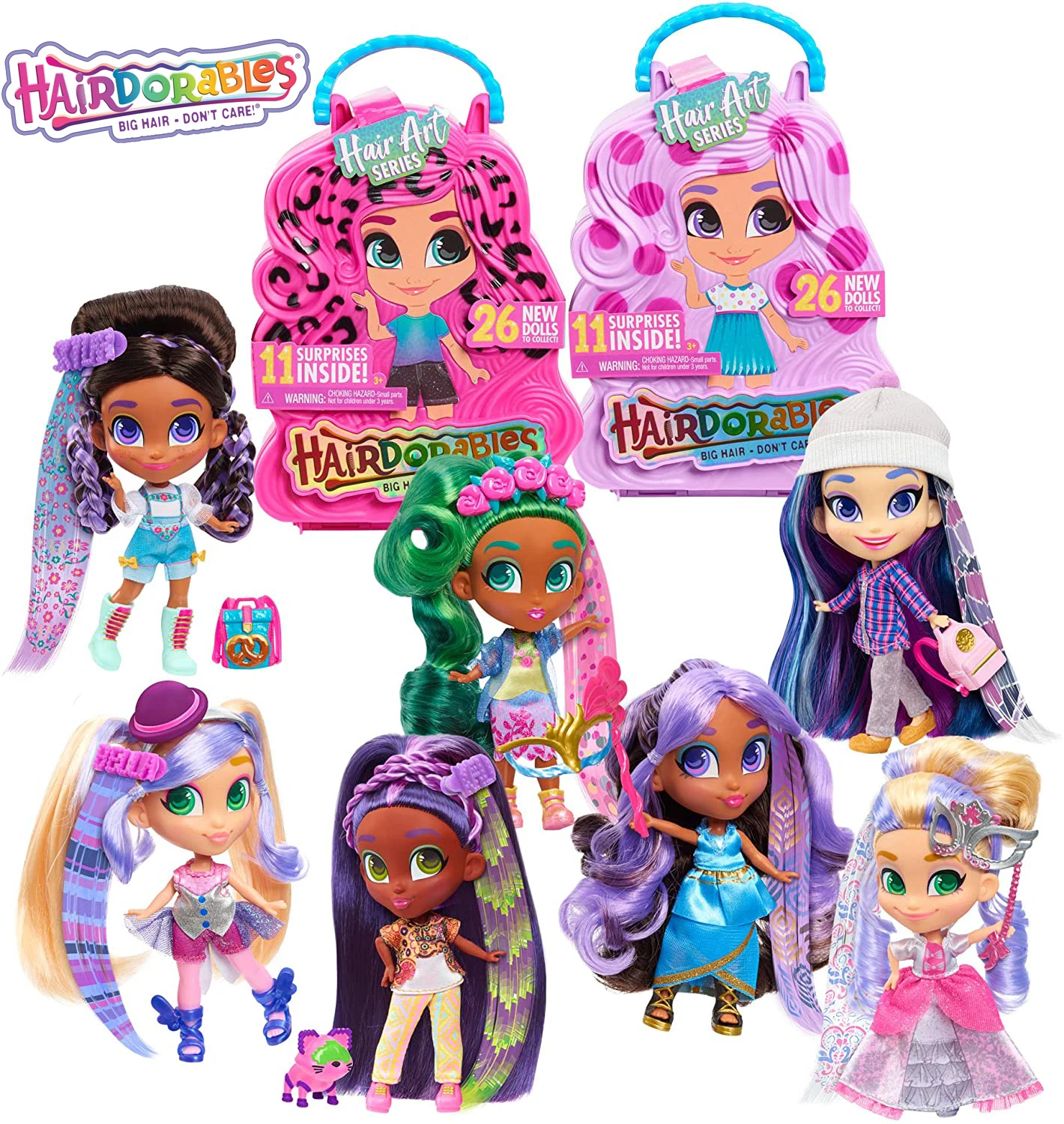 

Original Hairdorables Series 5 Collectible Dolls Sets Surprise Toys Birthday Gift Kids Dolls Girls Playsets Blind Box Surprise