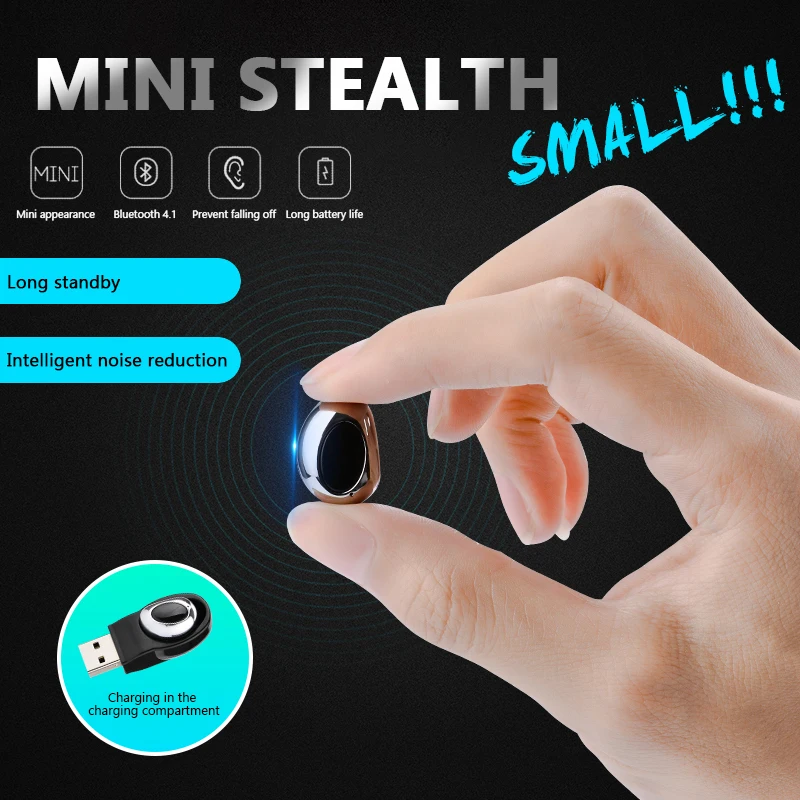 M18 Earphone Mini Wireless Bluetooth-compatible Earphone Music Handsfree In-ear USB Earpiece Invisible For Mobile Phone
M18 Earphone Mini Wireless Bluetooth-compatible Earphone Music Handsfree In-ear USB Earpiece Invisible For Mobile Phone