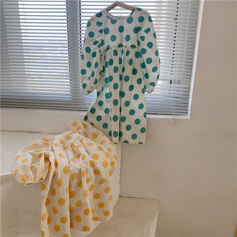 Princess Dress Cute Kids Girls Round Neck Long Sleeve Dress for Girl Polka Dot Children's Dress Elegant Girls Outfits
Princess Dress Cute Kids Girls Round Neck Long Sleeve Dress for Girl Polka Dot Children's Dress Elegant Girls Outfits