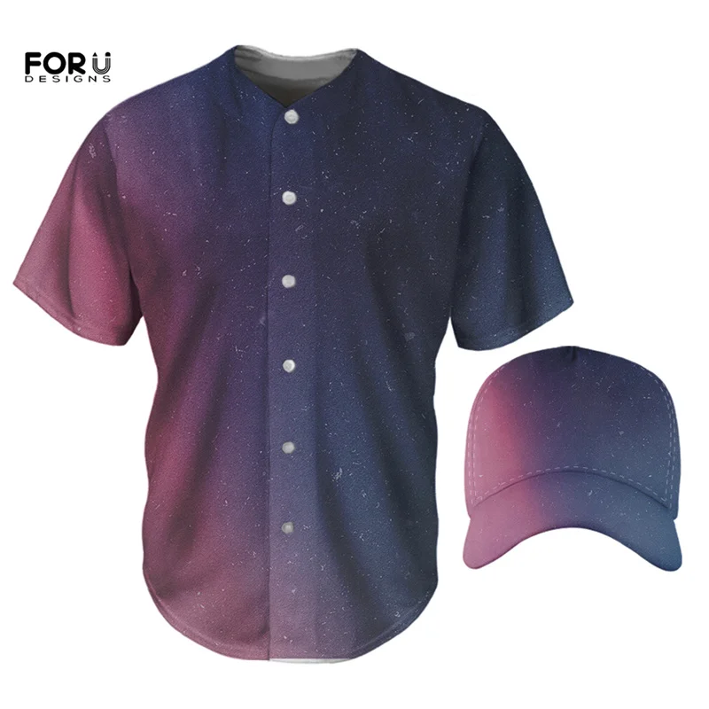 FORUDESIGNS/Мужская футболка, цветная футболка с принтом звездного неба, шляпы с пуговицами и круглым вырезом, с короткими рукавами, бейсбольные ...
FORUDESIGNS/Мужская футболка, цветная футболка с принтом звездного неба, шляпы с пуговицами и круглым вырезом, с короткими рукавами, бейсбольные ...