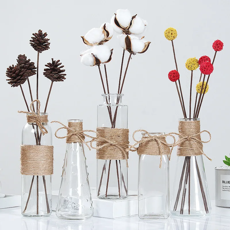 Crystal Glass Vase Living Room Dried Flowers Nordic Ins Style Glass Transparent Dill Decoration Flower Vases Home Table Ornament
Crystal Glass Vase Living Room Dried Flowers Nordic Ins Style Glass Transparent Dill Decoration Flower Vases Home Table Ornament