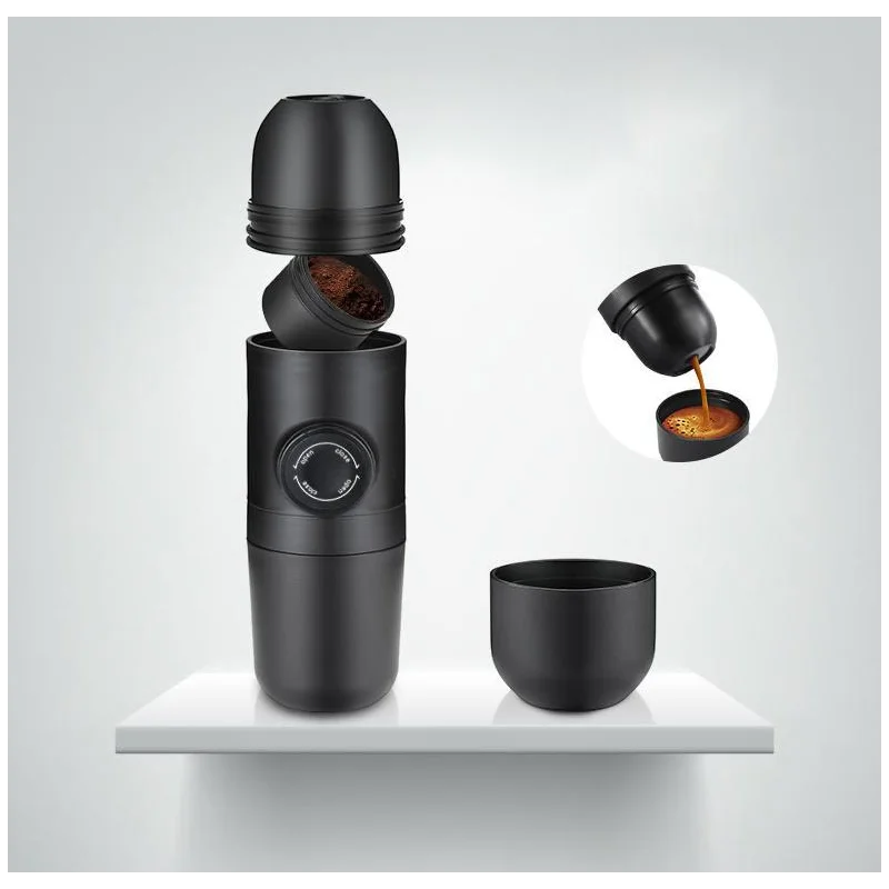 Mini Portable Coffee Machine Espresso Coffee Maker Pressure Espresso Manual Handheld For Car Travel Camping Hiking Office
Mini Portable Coffee Machine Espresso Coffee Maker Pressure Espresso Manual Handheld For Car Travel Camping Hiking Office