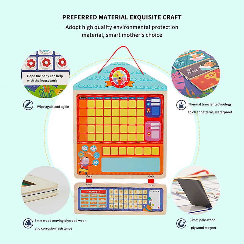 Kids Montessori Educational Wooden Toy Good Behavior Chart For Wall Refrigerator Reward Chart For Kids At Home Magnetic Stickers
Kids Montessori Educational Wooden Toy Good Behavior Chart For Wall Refrigerator Reward Chart For Kids At Home Magnetic Stickers