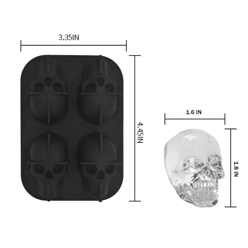 Ice Cube Maker Skull Shape Chocolate Mould Ice Cream DIY Tool Whiskey Wine Cocktail Ice Cube Silicone Mold
Ice Cube Maker Skull Shape Chocolate Mould Ice Cream DIY Tool Whiskey Wine Cocktail Ice Cube Silicone Mold
