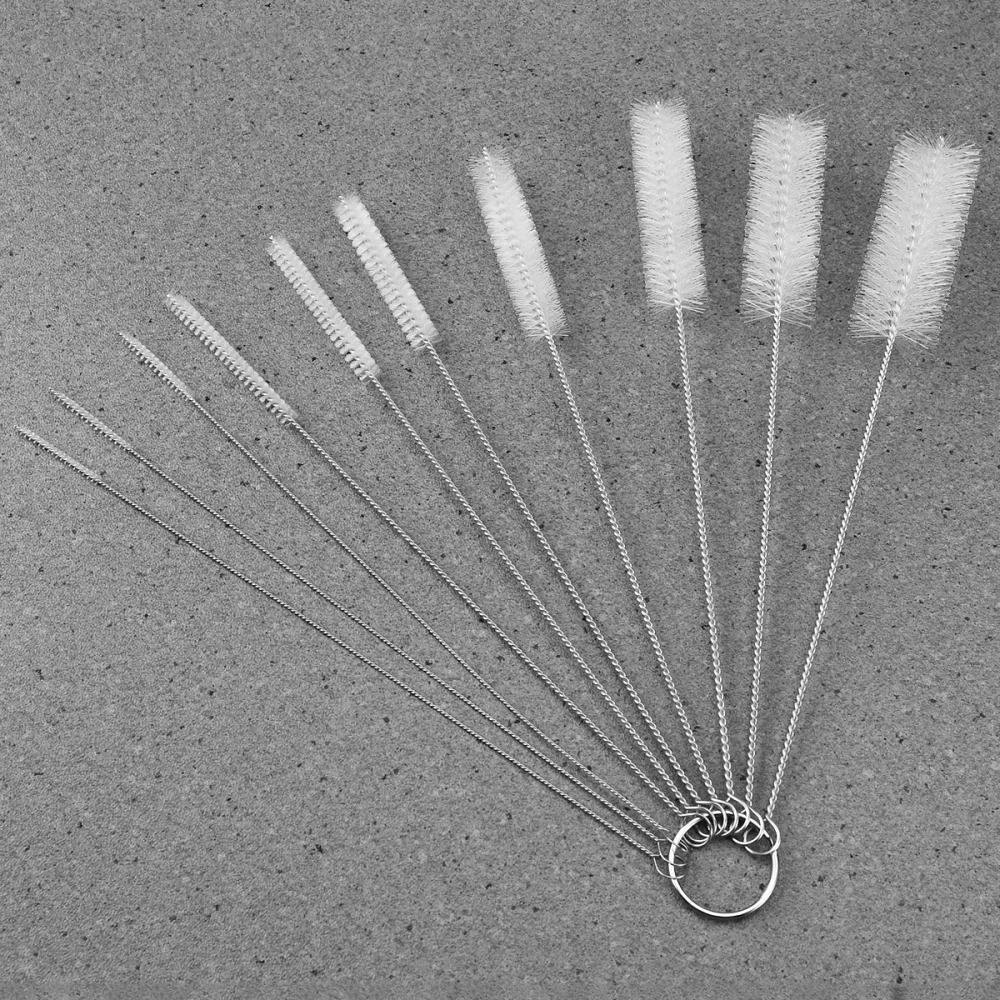 OUNONA 10pcs Nylon Tube Brushes Pipe Cleaning Brush for Drinking Straws Glasses Keyboards Jewelry Cleaning (White)
OUNONA 10pcs Nylon Tube Brushes Pipe Cleaning Brush for Drinking Straws Glasses Keyboards Jewelry Cleaning (White)
