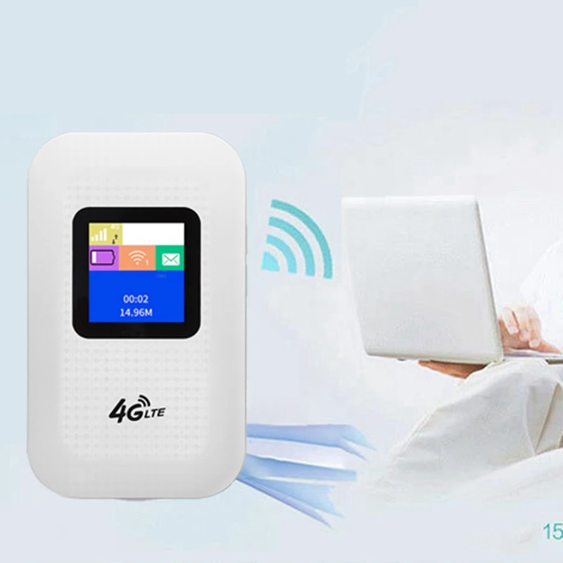 4G Wifi Router Mifi Smart Wireless Router 4G Portable Car WiFi Router with Sim Card Slot and Color Screen
4G Wifi Router Mifi Smart Wireless Router 4G Portable Car WiFi Router with Sim Card Slot and Color Screen