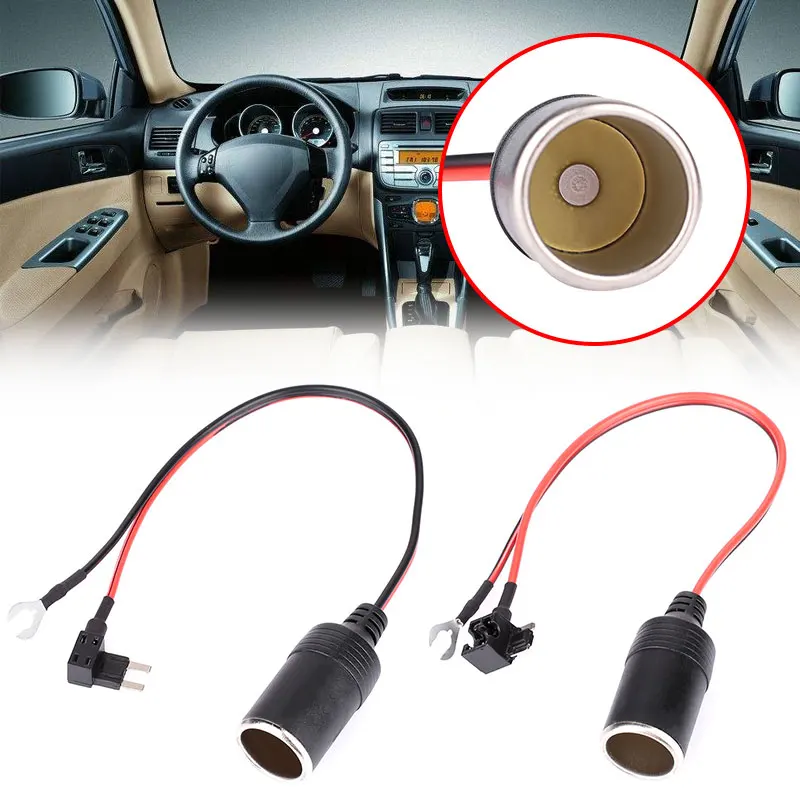 Vehemo DC 12V адаптер питания Автозапчасти прикуриватель Сиденья Универсальный