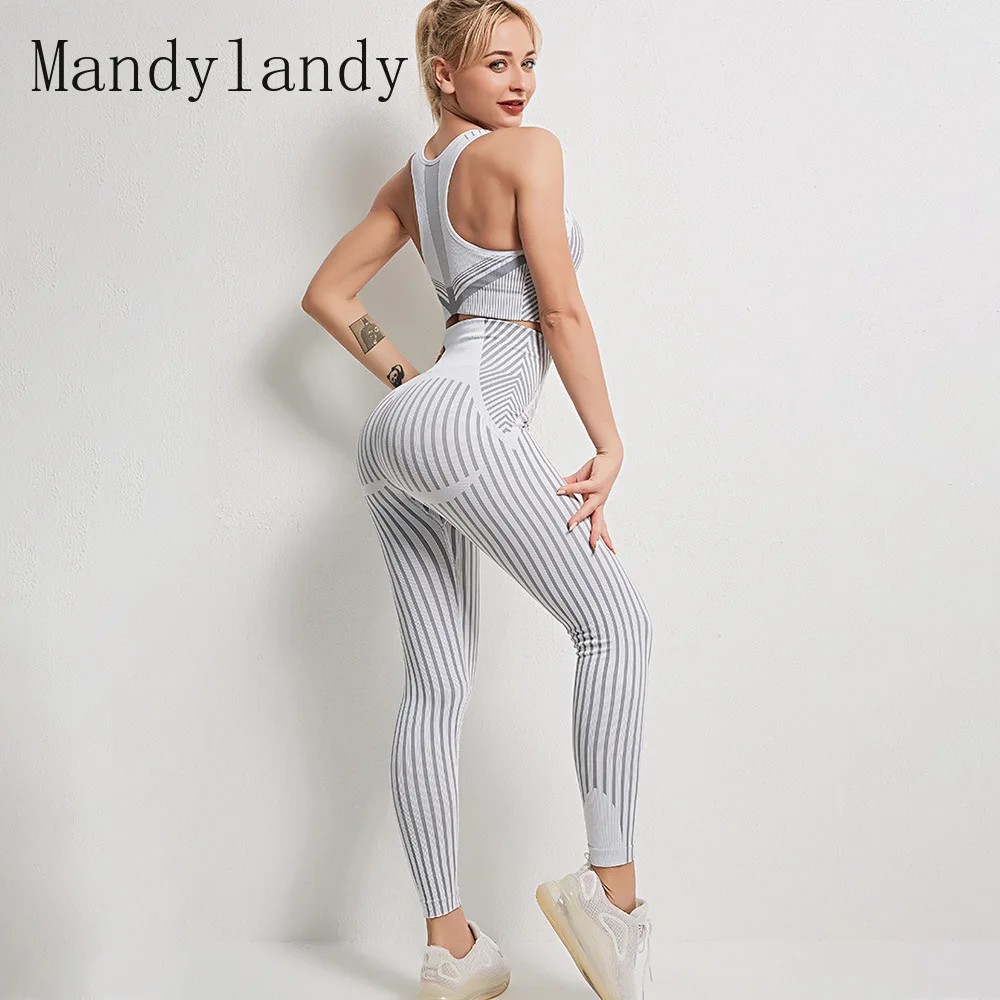 Mandylandy леггинсы + спортивный бюстгальтер спортивные костюмы костюм для фитнеса женский бюстгальтер для бега упражнения жилет костюм бесшов...
Mandylandy леггинсы + спортивный бюстгальтер спортивные костюмы костюм для фитнеса женский бюстгальтер для бега упражнения жилет костюм бесшов...