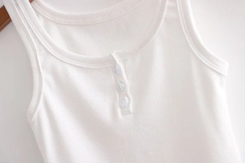 Donsignet 2021 Hot Sale Summer Sexy Women's Crop Top Slim Elastic Threaded Sling with Three Buckles Short Tank Top
Donsignet 2021 Hot Sale Summer Sexy Women's Crop Top Slim Elastic Threaded Sling with Three Buckles Short Tank Top