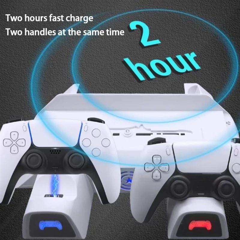 Тонкий вертикальный охлаждающий вентилятор для консоли PS5, аксессуары для консоли, порты Type-C, белый
Тонкий вертикальный охлаждающий вентилятор для консоли PS5, аксессуары для консоли, порты Type-C, белый