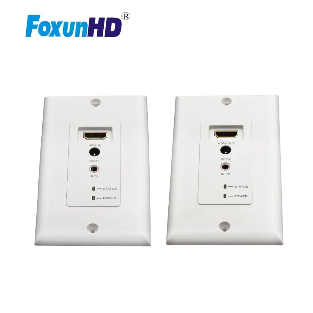 60m HDMI Wallplate Extender Over single cat5e/6 cable With 3D Full HD 1080p EW60 HDMI Extender IR
60m HDMI Wallplate Extender Over single cat5e/6 cable With 3D Full HD 1080p EW60 HDMI Extender IR