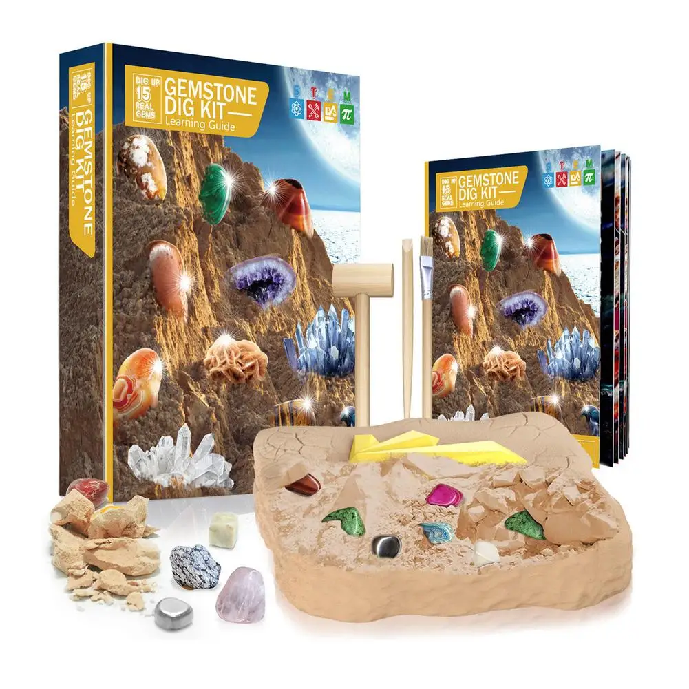 Gemstone Dig Kit Gem Digging Tools Set For Kids 15 Gemstone Excavation Game Toy Educational Geographic Mining Toys Science
Gemstone Dig Kit Gem Digging Tools Set For Kids 15 Gemstone Excavation Game Toy Educational Geographic Mining Toys Science