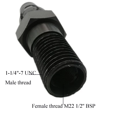 Переходник HILTI DD-BI на 1-1/4 дюйма-7 UNC (BS) BI BS для алмазного сердечника конвертер сверл