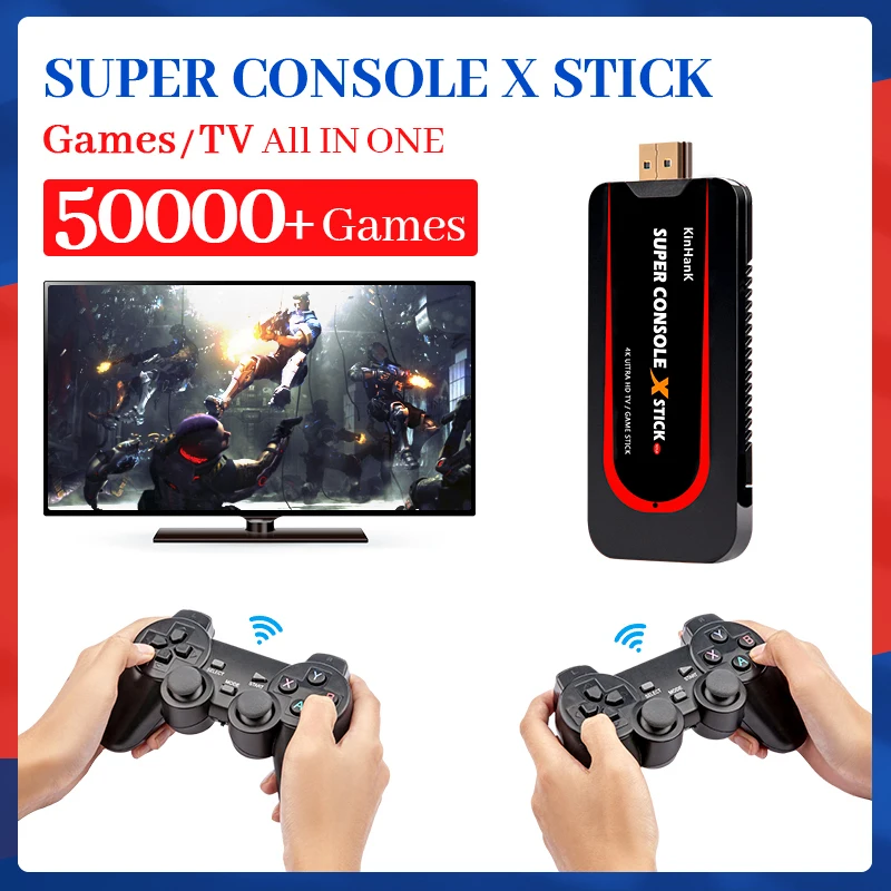 

Супер консоль X Stick игровая консоль двойной беспроводной геймпад Ретро Мини ТВ приставка для PSP/N64/DC/PS1 встроенные 50000 + игр