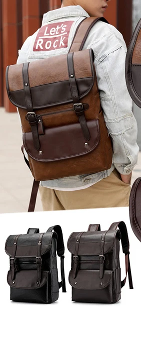 Рюкзак в европейском и американском стиле, Вместительная деловая Повседневная сумка из искусственной кожи, школьный портфель для компьюте... 
Рюкзак в европейском и американском стиле, Вместительная деловая Повседневная сумка из искусственной кожи, школьный портфель для компьюте...