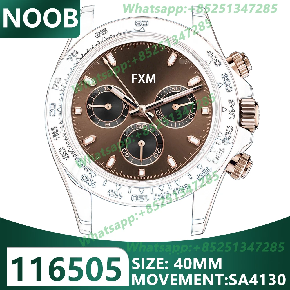 Men's Automatic Mechanical Top Luxury Brand Watch 40mm 18k Gold 116505 NOOB ARF 904L 1:1 AAA Replica Super Clone Sport SA4130 V4
Men's Automatic Mechanical Top Luxury Brand Watch 40mm 18k Gold 116505 NOOB ARF 904L 1:1 AAA Replica Super Clone Sport SA4130 V4