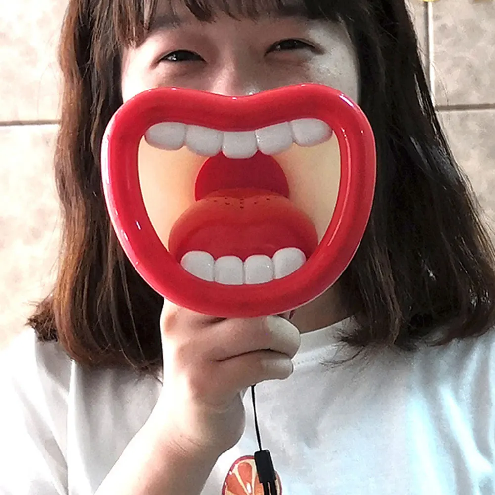 

Большой рот веселый мегафон игрушка с функцией записи детская преобразователь голоса детей Динамик ручной микрофон игрушки со звуком