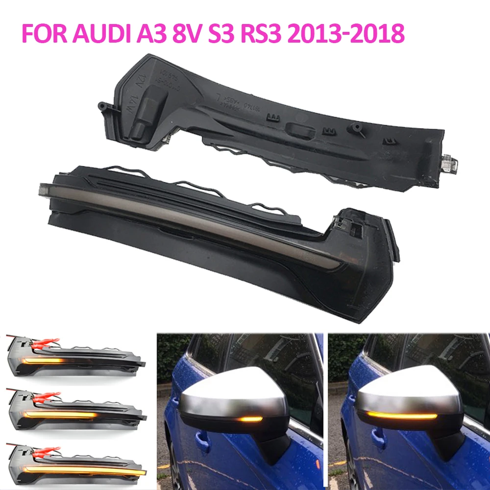 2X for Audi A3 8V S3 RS3 Bright LED Turn Signal Dynamic Side Mirror light blinker Indicator 2013 2015 2017
2X for Audi A3 8V S3 RS3 Bright LED Turn Signal Dynamic Side Mirror light blinker Indicator 2013 2015 2017