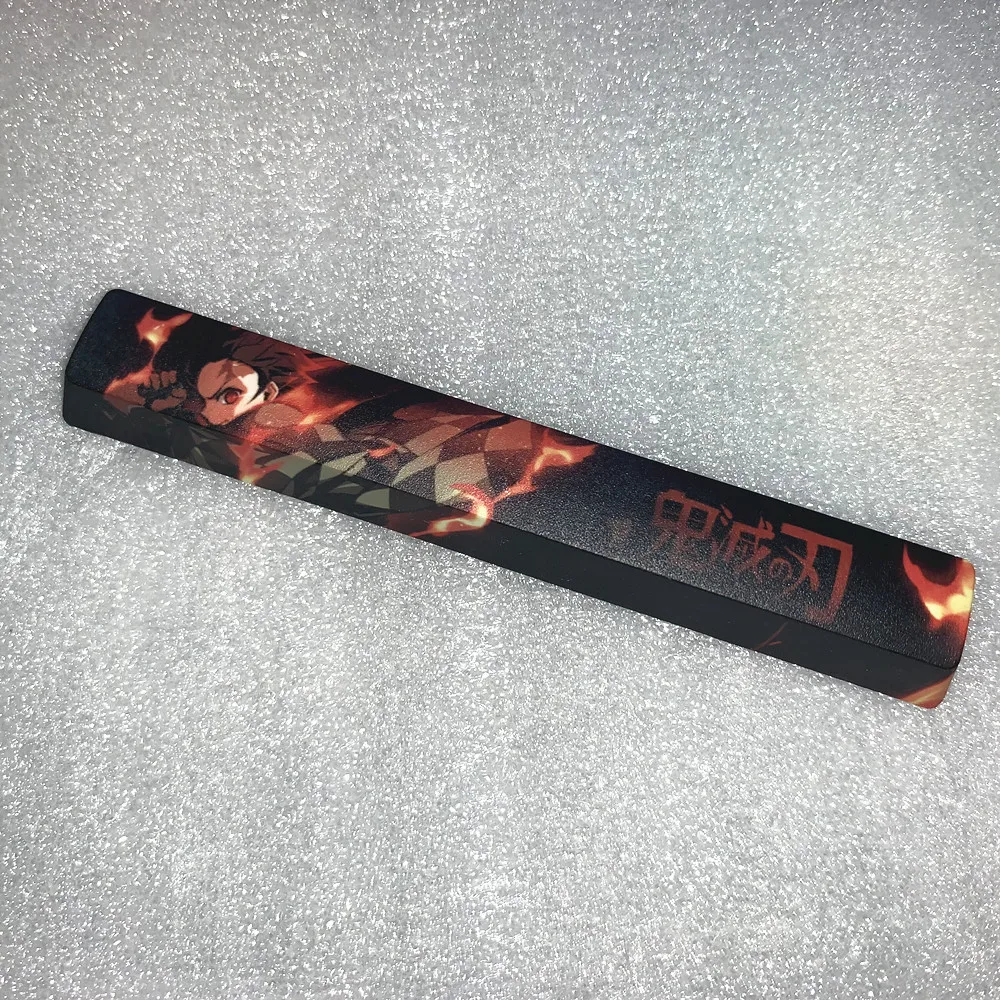 1pc PBT 5 sides dye subbed spacebar key cap for MX switch mechanical keyboard 6.25U 6.25X space keycap for Demon Slayer 
1pc PBT 5 sides dye subbed spacebar key cap for MX switch mechanical keyboard 6.25U 6.25X space keycap for Demon Slayer
