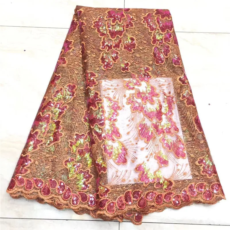 2020 pink Latest African Net Lace Fabric green High Quality Sequins Nigerian Lace Fabrics 5Yards French Tulle Lace Material 
2020 pink Latest African Net Lace Fabric green High Quality Sequins Nigerian Lace Fabrics 5Yards French Tulle Lace Material