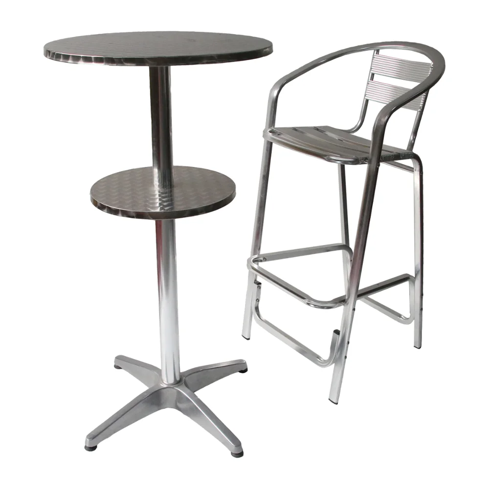 Tall Aluminium Modern Round Metal Outdoor Furniture High Stool Portable Bar Table
Tall Aluminium Modern Round Metal Outdoor Furniture High Stool Portable Bar Table