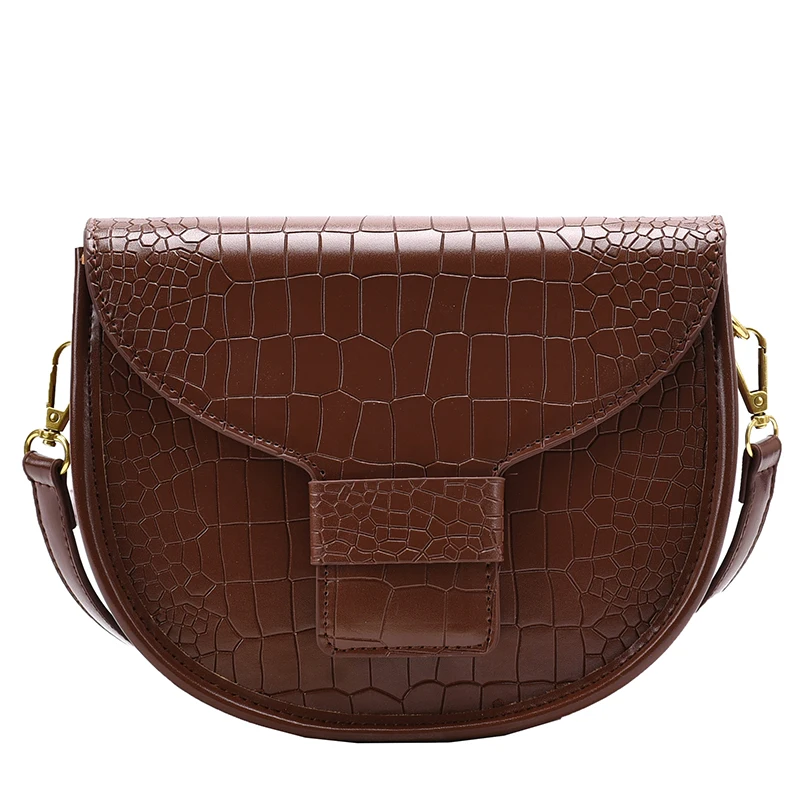 Crocodile pattern Saddle bag 2021 Fashion New High-quality PU Leather Women's Designer Handbag Vintage Shoulder Messenger Bag
Crocodile pattern Saddle bag 2021 Fashion New High-quality PU Leather Women's Designer Handbag Vintage Shoulder Messenger Bag
