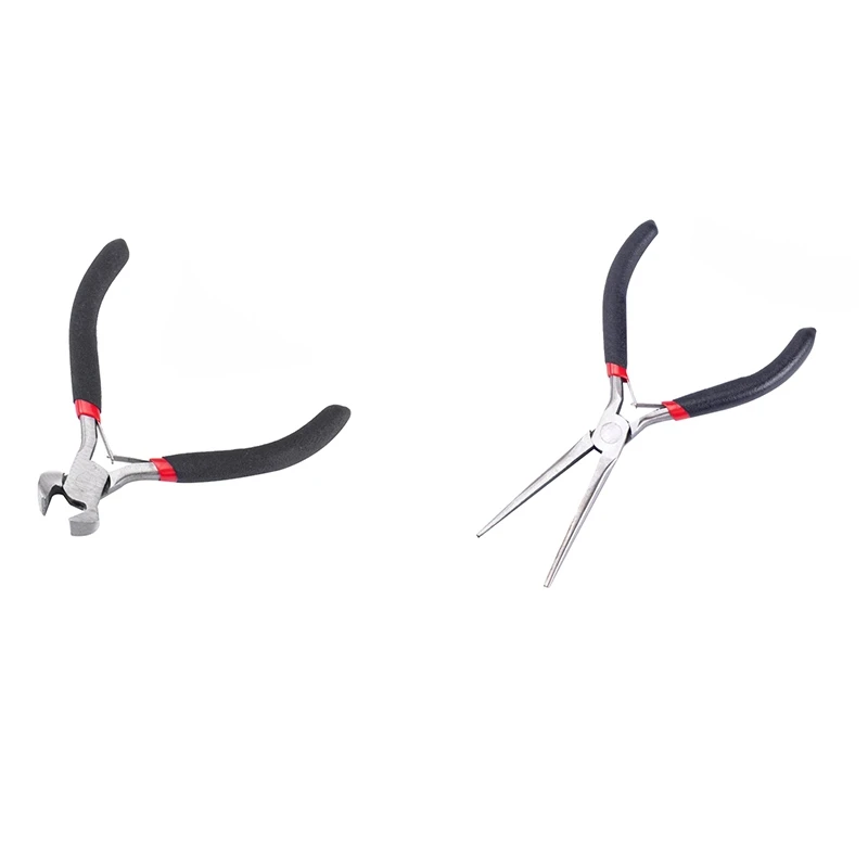 2Pcs Jewelry Pliers Tool For Handmade Beaded Repair,4.5 Inch Diagonal Cutting Pliers & 4.5 Inch Long Needle Nose Pliers
2Pcs Jewelry Pliers Tool For Handmade Beaded Repair,4.5 Inch Diagonal Cutting Pliers & 4.5 Inch Long Needle Nose Pliers