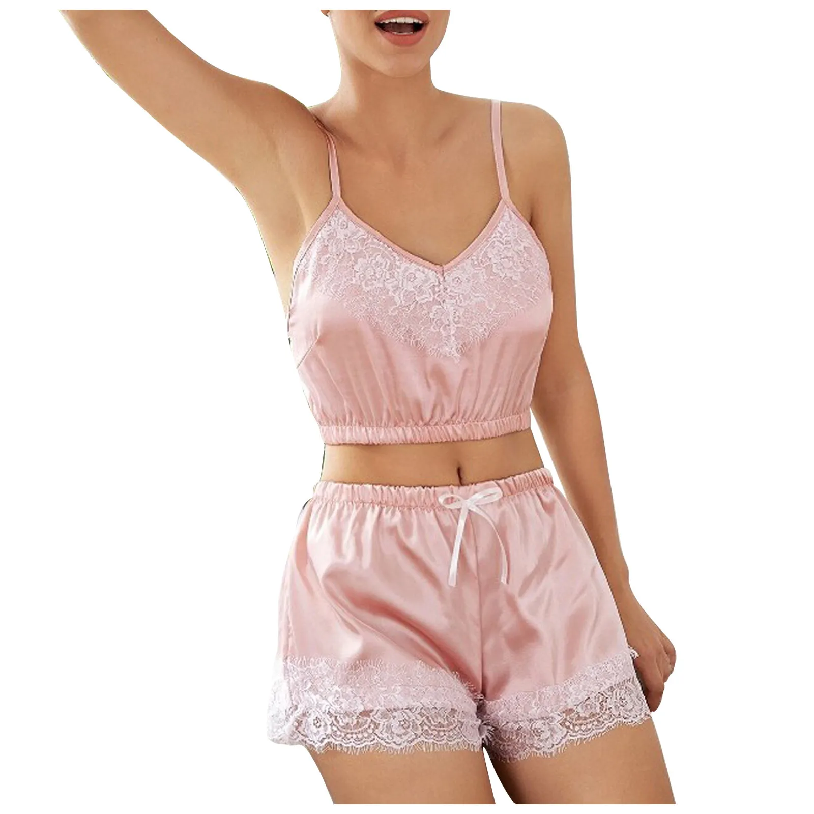 Ladies Sexy Lingerie Porno Costumes Women Lace Ladies Sexy Pajamas Lace Satin Stitching Underwear Set Comfort Nightwear
Ladies Sexy Lingerie Porno Costumes Women Lace Ladies Sexy Pajamas Lace Satin Stitching Underwear Set Comfort Nightwear