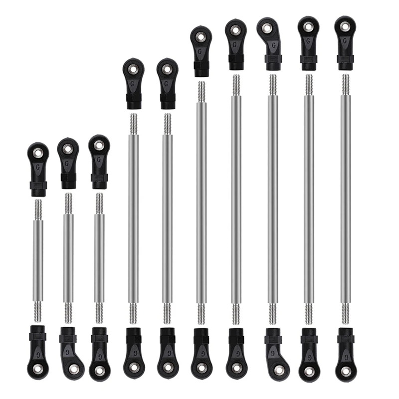 324Mm Wheelbase Stainless Steel Links Linkage Unassembled Kit for 1/10 RC Crawler Car Traxxas TRX4 Upgrade Parts
324Mm Wheelbase Stainless Steel Links Linkage Unassembled Kit for 1/10 RC Crawler Car Traxxas TRX4 Upgrade Parts