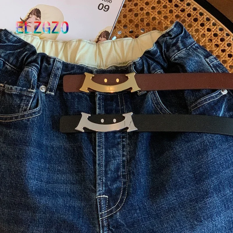 New Women's Genuine Leather Belt Fashion High Quality Alloy Buckle Cowhide Solid Pants Belt Luxury Designer Female's Jeans Belt
New Women's Genuine Leather Belt Fashion High Quality Alloy Buckle Cowhide Solid Pants Belt Luxury Designer Female's Jeans Belt