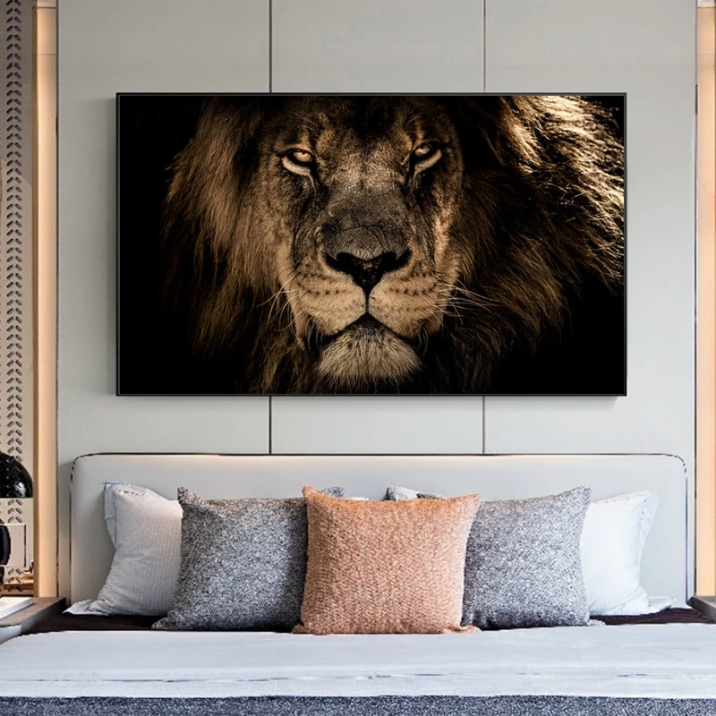 African Large Lions Face Canvas Paintings on the Wall Art Posters And Prints Animals Lions Art Pictures For Living Room Cuadros
African Large Lions Face Canvas Paintings on the Wall Art Posters And Prints Animals Lions Art Pictures For Living Room Cuadros