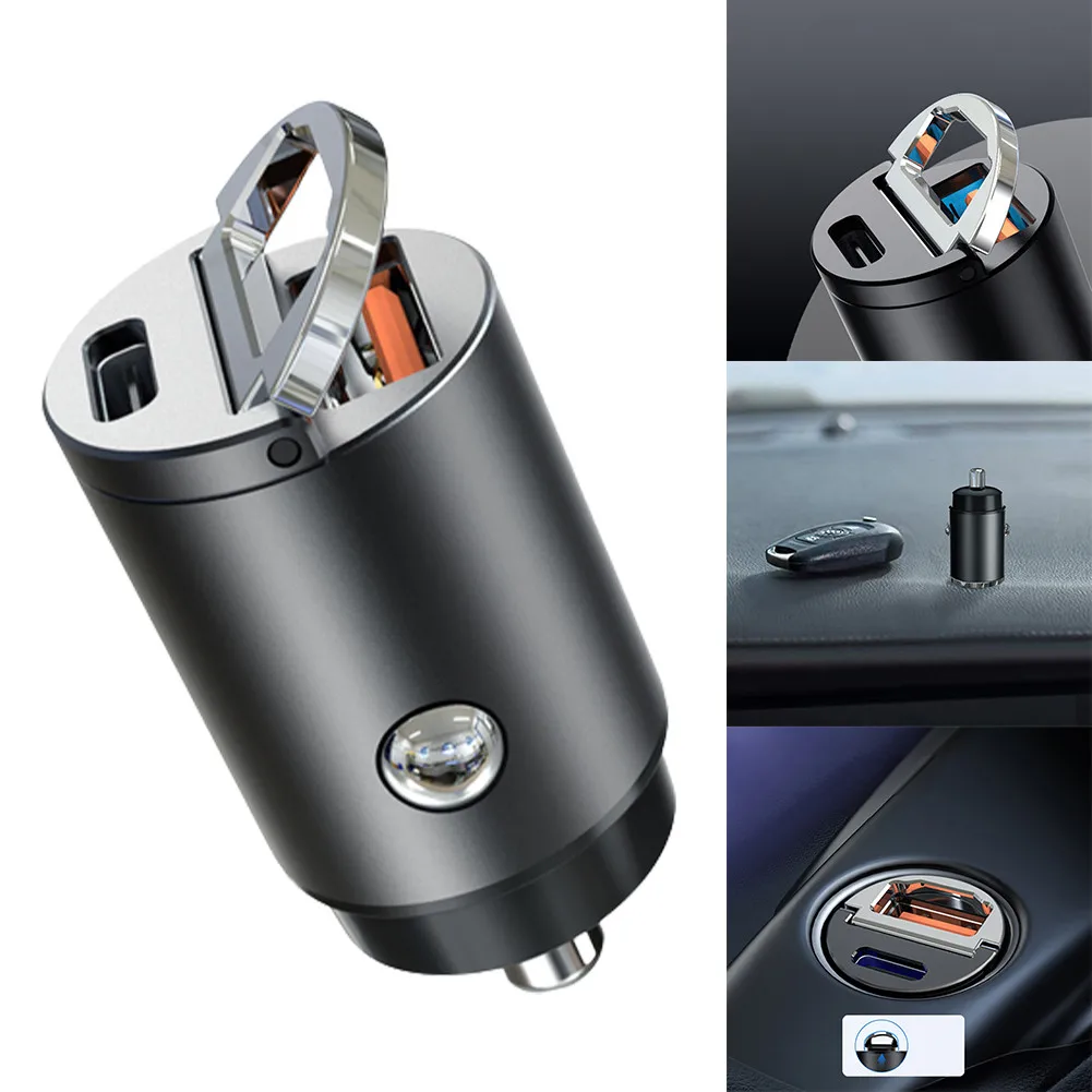 30W Car Mini Pull Ring Pd Car Charger-C13-E Fast Charge Car Charger Fast Charge Flash Charge Usb Car Charger Head 5A
30W Car Mini Pull Ring Pd Car Charger-C13-E Fast Charge Car Charger Fast Charge Flash Charge Usb Car Charger Head 5A