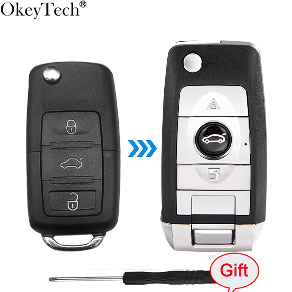 Okeytech Mofidied Flip Folding Remote Control Key Shell Case For VW Golf 4 5 Passat B5 B6 Polo Touran Jetta Seat Skoda HU66 3BT
Okeytech Mofidied Flip Folding Remote Control Key Shell Case For VW Golf 4 5 Passat B5 B6 Polo Touran Jetta Seat Skoda HU66 3BT