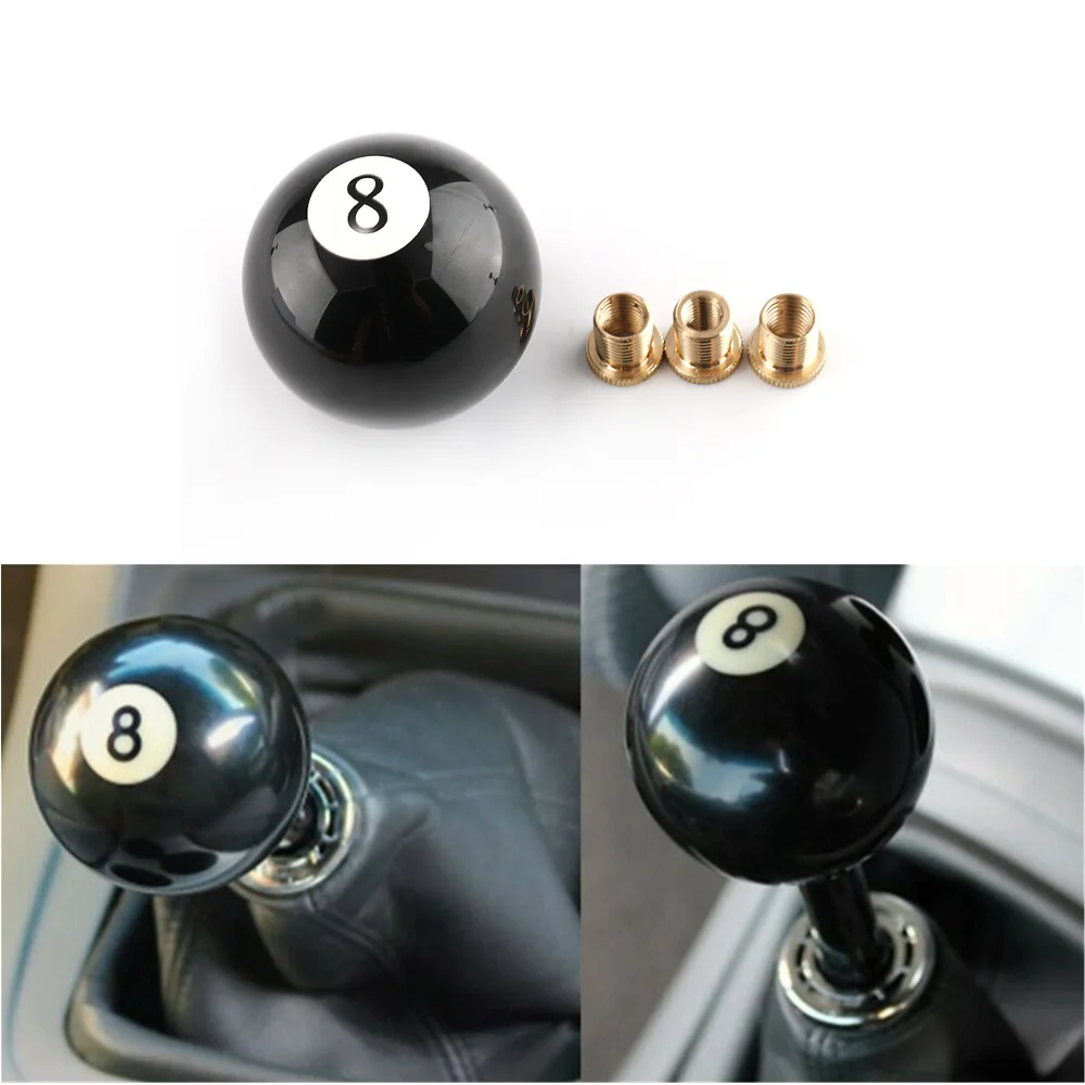 Universal Gear Knob Ball Billiard Round Manual Gear Shift Lever Shifter knob Black Shaped JDM 4 5 6 Speed
Universal Gear Knob Ball Billiard Round Manual Gear Shift Lever Shifter knob Black Shaped JDM 4 5 6 Speed