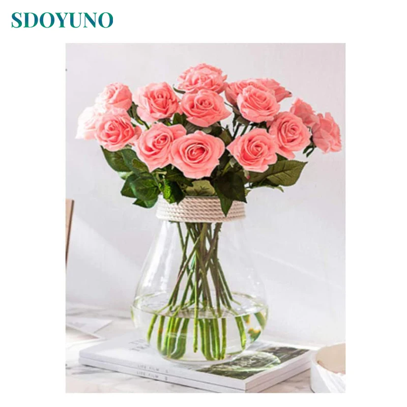 SDOYUNO Acrylic Paint By Numbers Pink Flowers Oil Painting By Numbers On Canvas 40x50cm Frameless DIY Home Decor Wall Art
SDOYUNO Acrylic Paint By Numbers Pink Flowers Oil Painting By Numbers On Canvas 40x50cm Frameless DIY Home Decor Wall Art