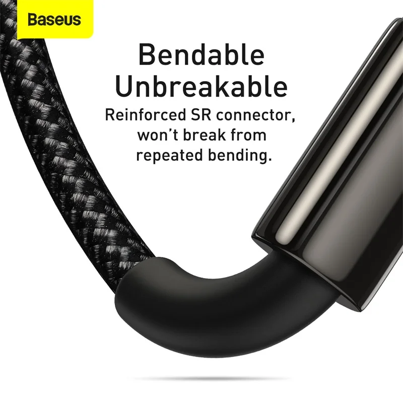 Кабель Baseus 3 в 1 USB Type C для iPhone 12 Pro Mini Max кабель быстрой зарядки или Samsung S20 Xiaomi Micro |