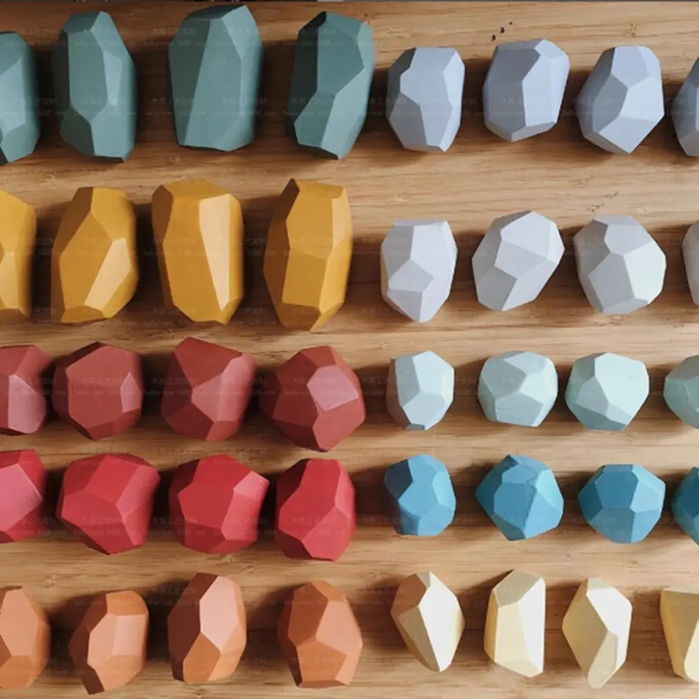 Creative Wooden Colored Stacking Balancing Stone Children Wooden Colored Stone Rainbow Game Wooden Educational Toy
Creative Wooden Colored Stacking Balancing Stone Children Wooden Colored Stone Rainbow Game Wooden Educational Toy