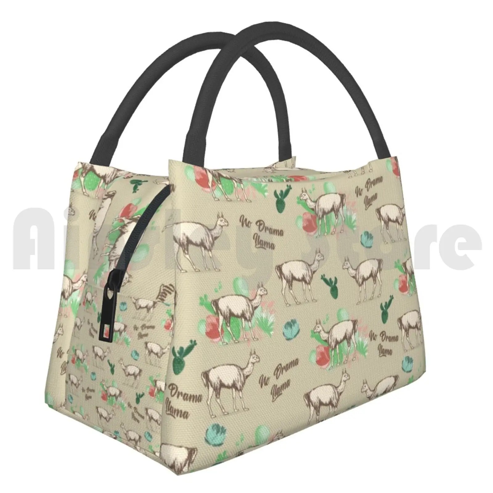 Фото Портативная изоляционная сумка с рисунком изображением ламы альпака животных |