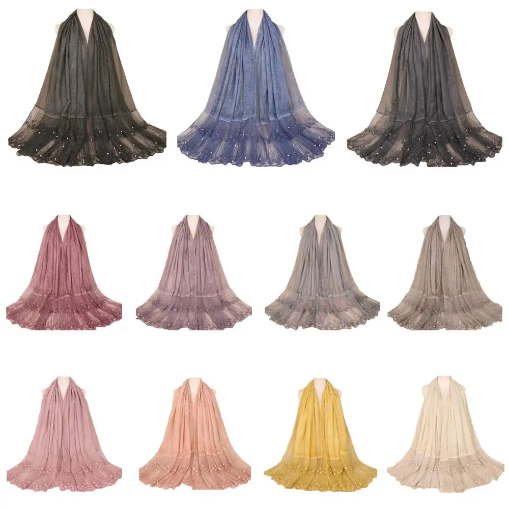 180*85CM Women Lace Patchwork Long Scarf Elegant Cotton Linen Pearls Shawl Wrap Stole Cape Flower Embroidery Pashmina Turban New
180*85CM Women Lace Patchwork Long Scarf Elegant Cotton Linen Pearls Shawl Wrap Stole Cape Flower Embroidery Pashmina Turban New