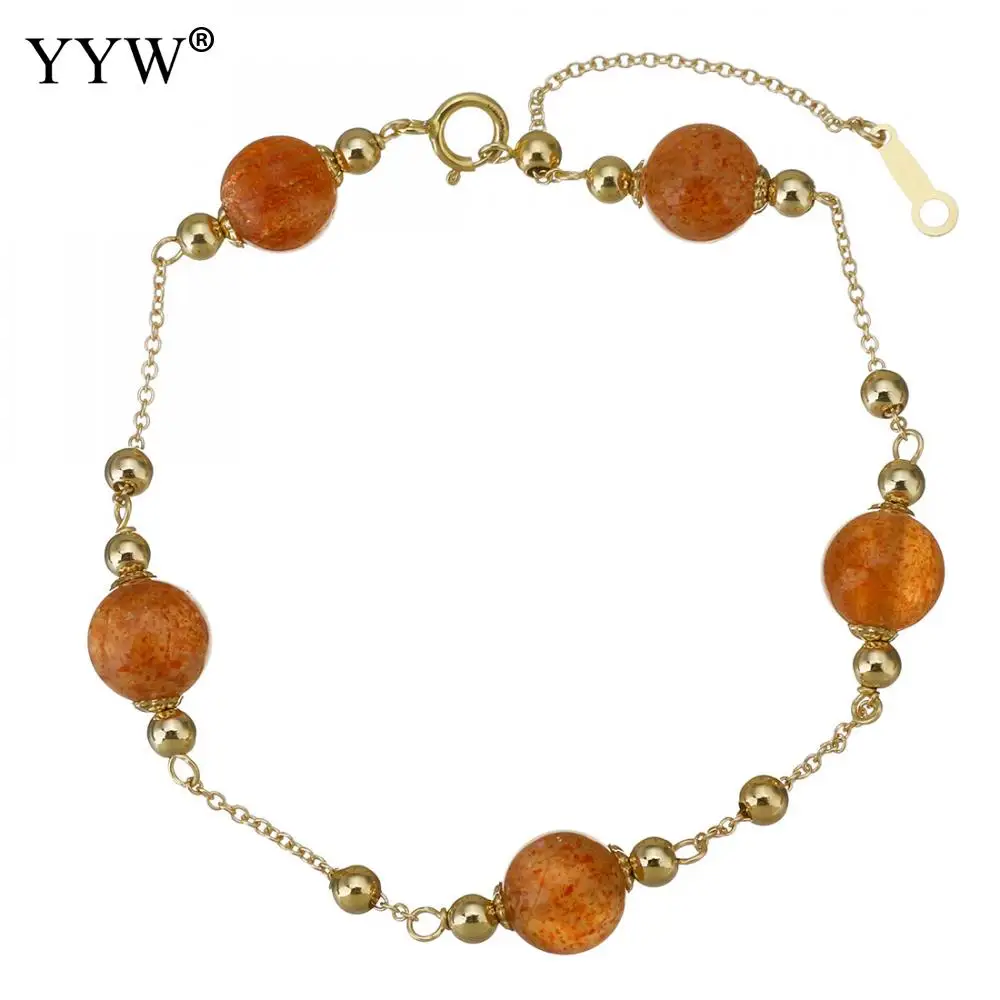 Strawberry Quartz Natural Crystal Bracelet Ladies Fashion Jewelry Copper Clad Gold Bracelet Gift For friend Length:Approx7.5inch
Strawberry Quartz Natural Crystal Bracelet Ladies Fashion Jewelry Copper Clad Gold Bracelet Gift For friend Length:Approx7.5inch