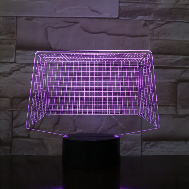 3D-2570 Football Net LED Acrylic Night Light with 7/16 Colors Touch Remote Control Illusion Change Home Decoration Lights
3D-2570 Football Net LED Acrylic Night Light with 7/16 Colors Touch Remote Control Illusion Change Home Decoration Lights