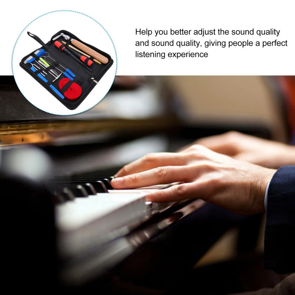 16pcs Piano Tuning Tools Set Tuning Fork Mute Hammer Tuning Accessories
16pcs Piano Tuning Tools Set Tuning Fork Mute Hammer Tuning Accessories