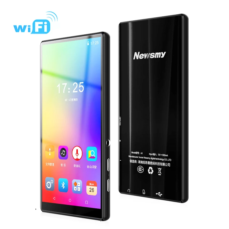 

A1 WiFi MP4 Player 5.0 inch Android MP3 Bluetooth 5.0 MP5 Full Touch Screen 8GB E-Book HiFi Loseless Video Photo Music Players