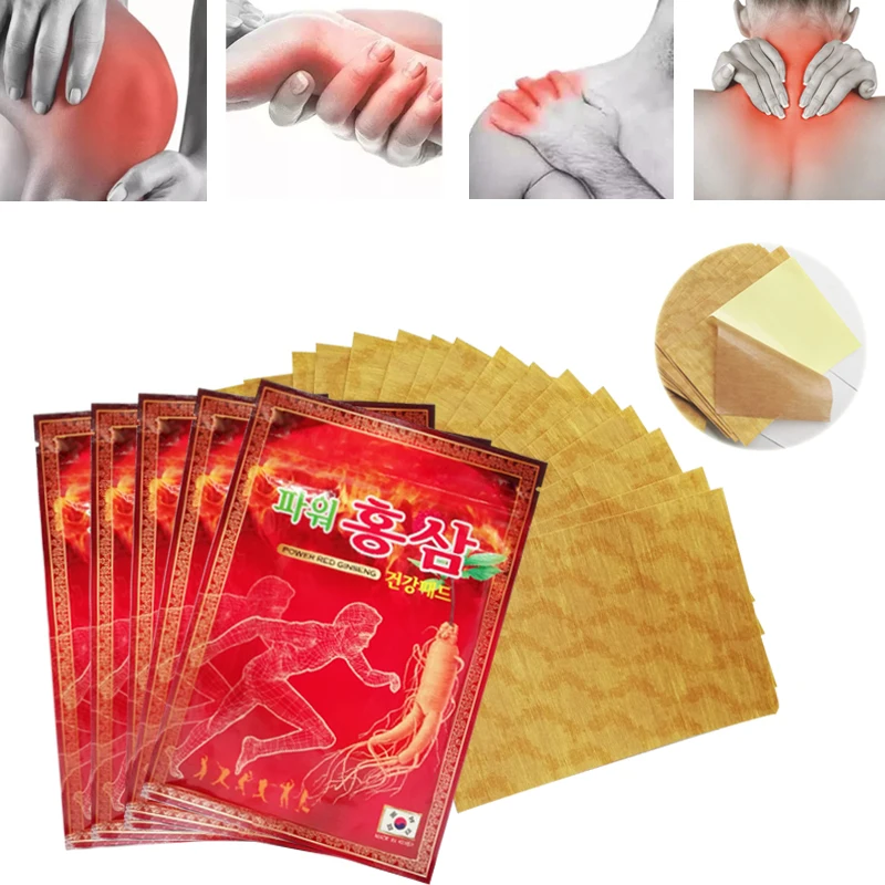 20PCS Korea Red Ginseng Patch For Rheumatoid Arthritis Back Muscle Anti-Inflammatory Sticker Health Body Massage
20PCS Korea Red Ginseng Patch For Rheumatoid Arthritis Back Muscle Anti-Inflammatory Sticker Health Body Massage