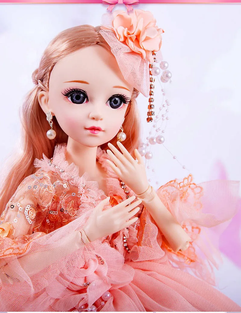 60cm Fashion Girl Dolls Large Original Handmade 1/3 Doll Full Set 15 Jointed Doll Girls Toys for Children Kids Gif Fashion Doll
60cm Fashion Girl Dolls Large Original Handmade 1/3 Doll Full Set 15 Jointed Doll Girls Toys for Children Kids Gif Fashion Doll