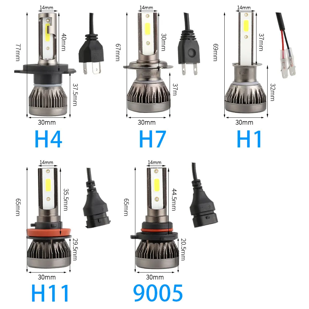 X-7SEVEN Mini H7 H4 LED Bulb Car Headlight H11 H1 9004 9007 H8 H3 H9 9005/HB3 9006/HB4 Hi-Lo Beam 36W 3600LM Auto Headlamp LEDs
X-7SEVEN Mini H7 H4 LED Bulb Car Headlight H11 H1 9004 9007 H8 H3 H9 9005/HB3 9006/HB4 Hi-Lo Beam 36W 3600LM Auto Headlamp LEDs