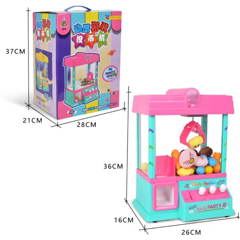 Claw Machine Music Light 60s Time Candy Grabber Prize Dispenser Vending Machine Birthday Christmas Gifts for Boys Girls
Claw Machine Music Light 60s Time Candy Grabber Prize Dispenser Vending Machine Birthday Christmas Gifts for Boys Girls