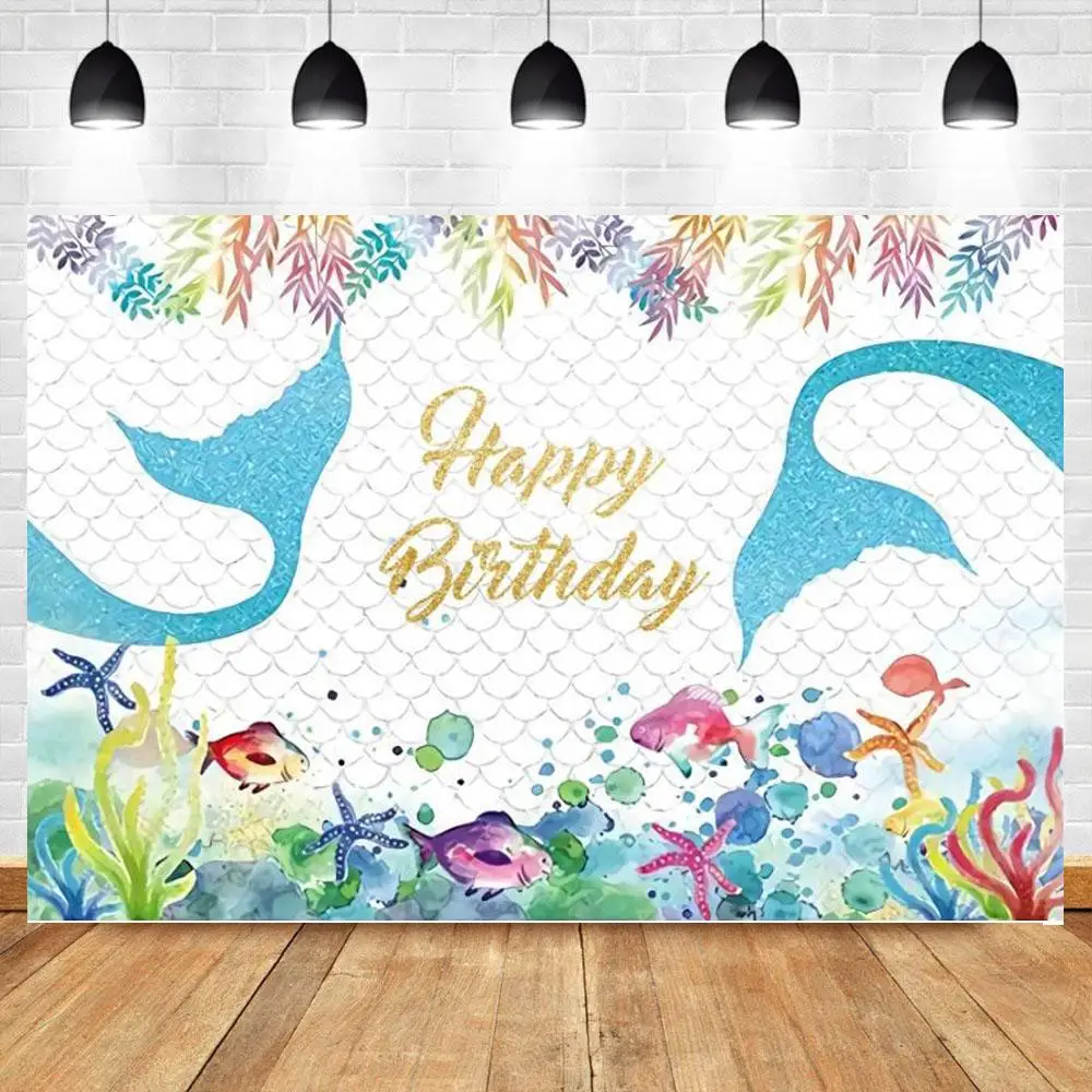 Mermaid Backdrops for Photography Bubble Underwater Castle Seaweed Photo Backgrounds Baby Birthday Party Photophone Photozone 
Mermaid Backdrops for Photography Bubble Underwater Castle Seaweed Photo Backgrounds Baby Birthday Party Photophone Photozone